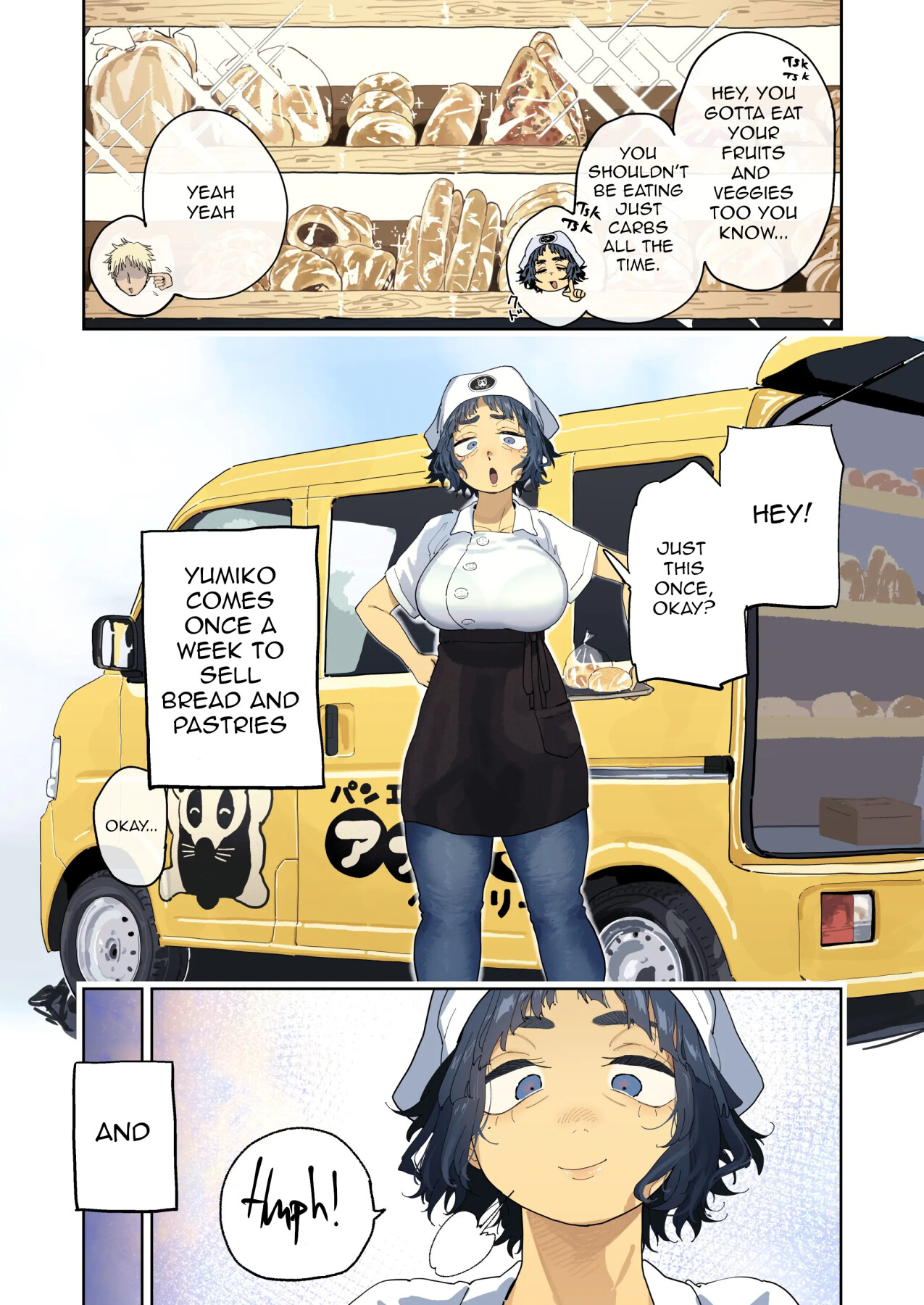 Hentai Manga Comic-The Horny Housewife from the Door to Door Bread Delivery Service-Read-9